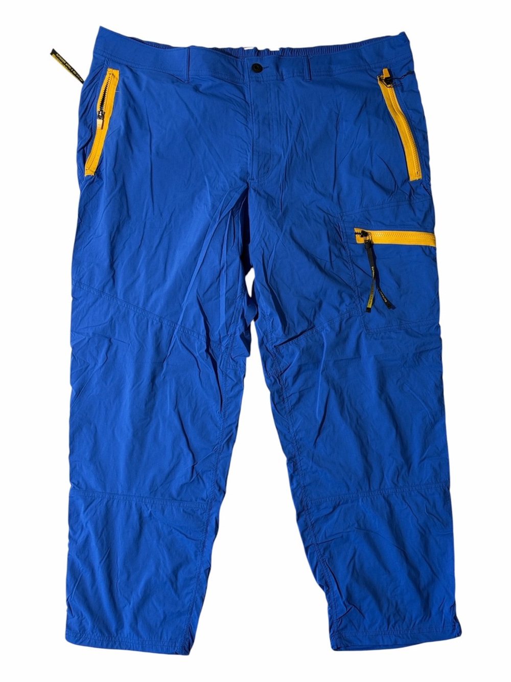 Outdoor Afro x REI men’s 50x32 blue yellow lightweight cargo pants EUC